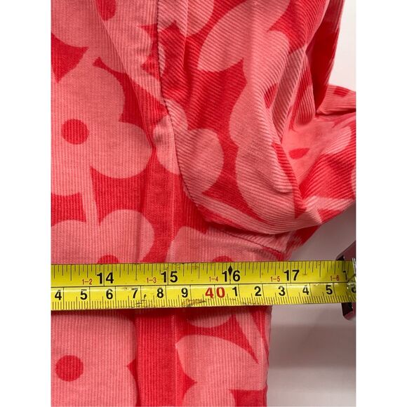 Hanna Andersson Kids Girls Dress Size 16 Pink Floral Corduroy 3/4 Sleeve - Picture 7 of 13